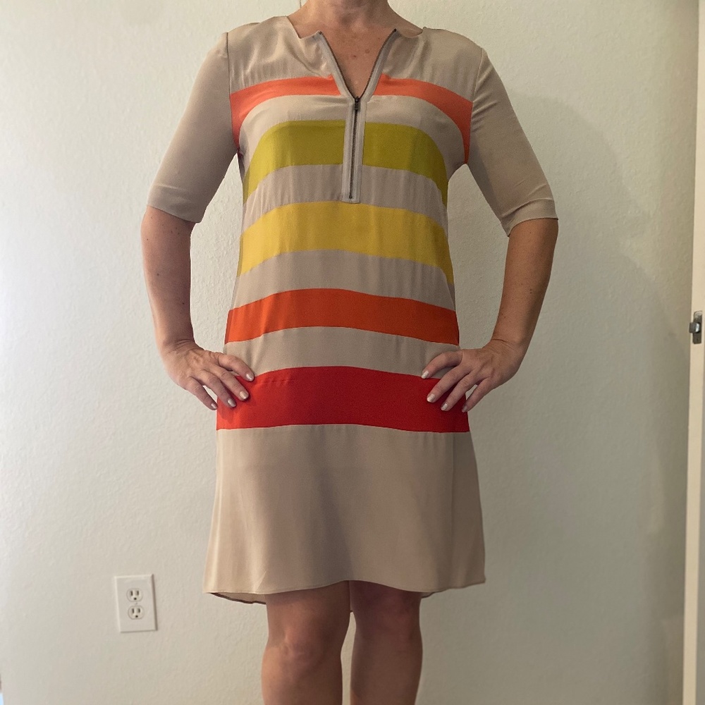 BCBGMaxazaria Pumice Silk Dress Size XS